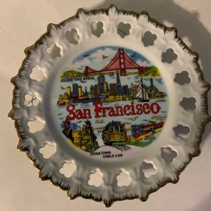 San Francisco California Decorative Plate 7.5” Cliff House Made in Korea